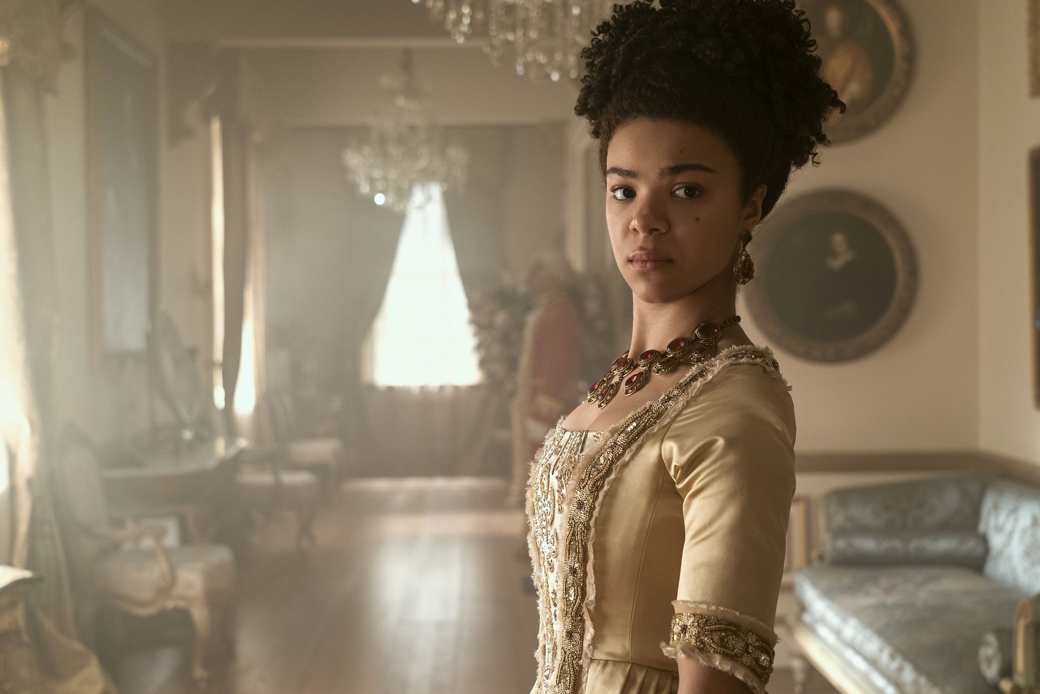 queen charlotte a bridgerton story india amarteifio as young queen charlotte in episode 103 of queen charlotte a bridgerton story cr liam danielnetflix © 2023
